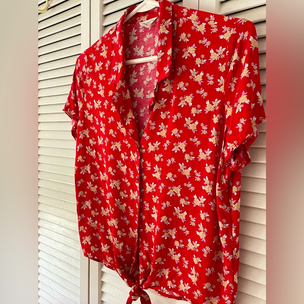 Aeropostale- women’s blouse with  front tie